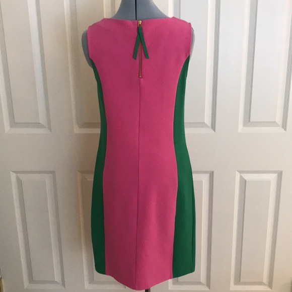 Boden Geraldine Color Block Sleeveless Dress Pink Green White Size 6 - Picture 5 of 15